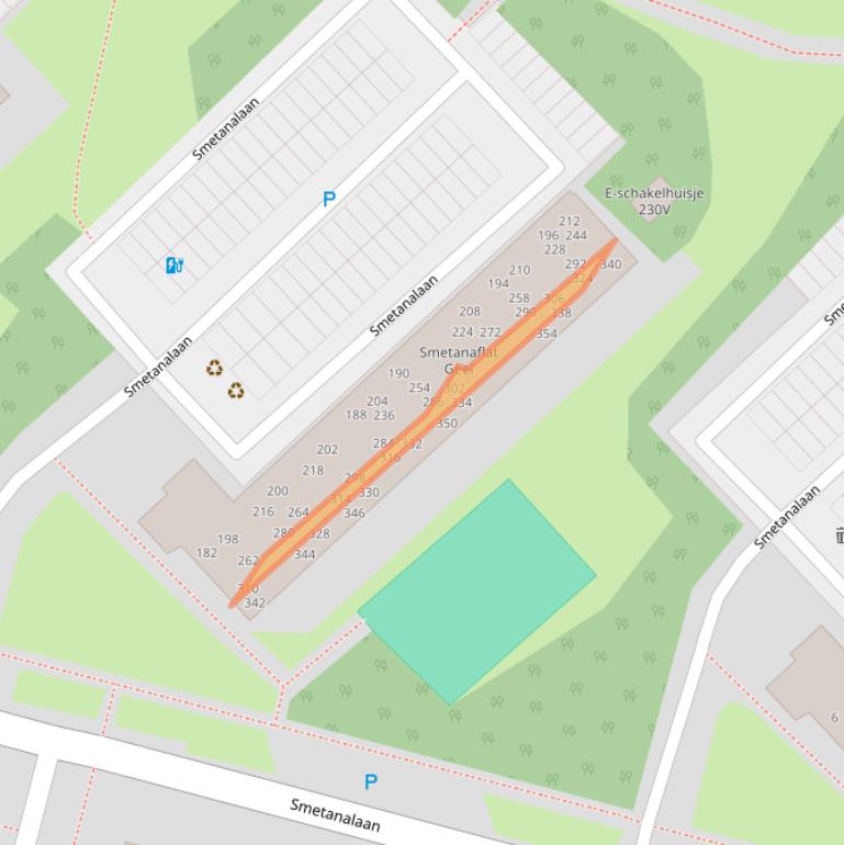 Kaart van postcodegebied 9402XN.