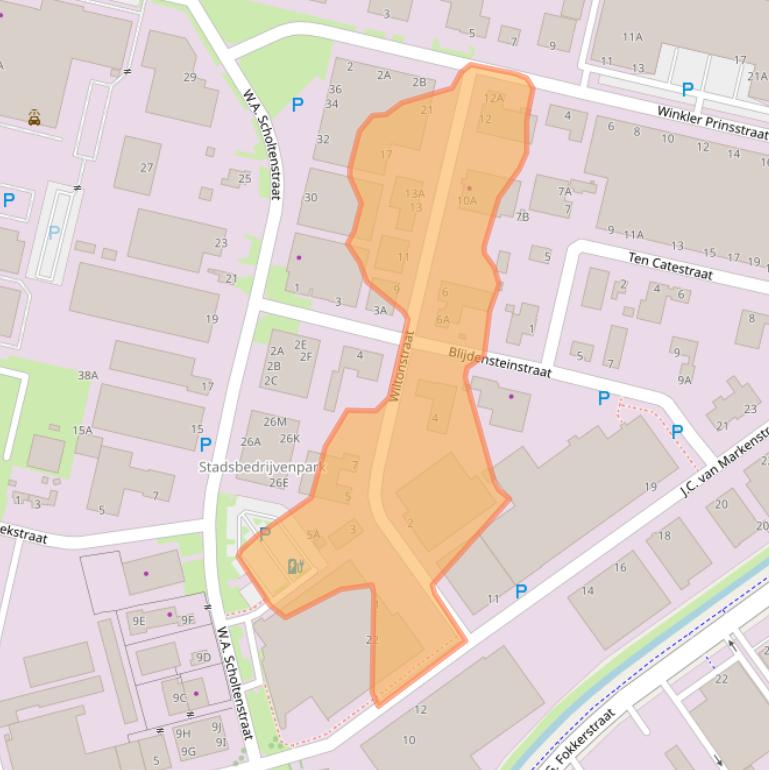 Kaart van postcodegebied 9403AV.