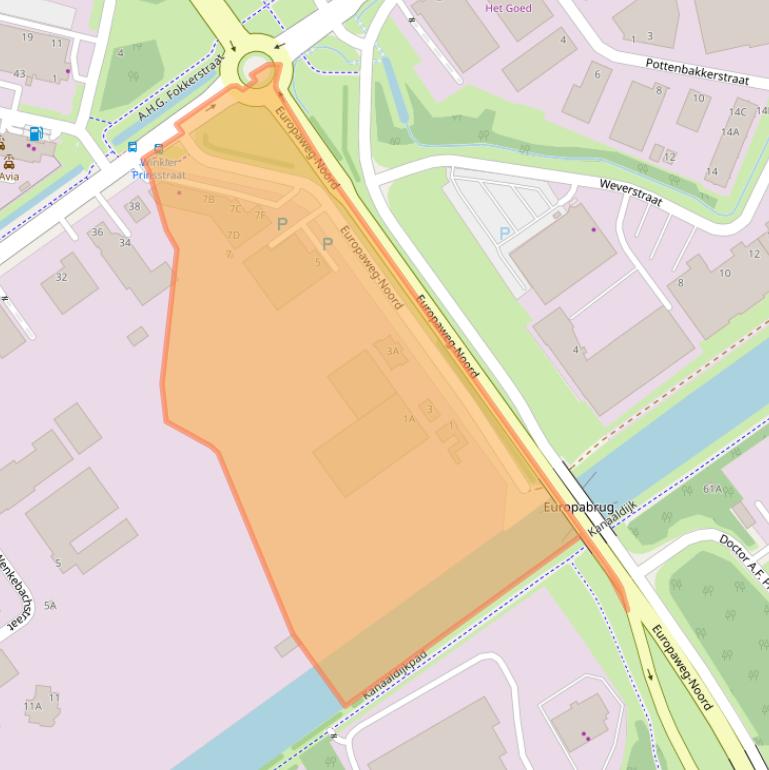 Kaart van postcodegebied 9403BC.