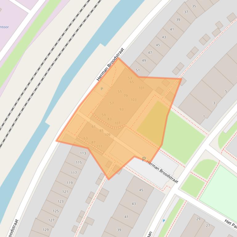 Kaart van postcodegebied 9403BJ.