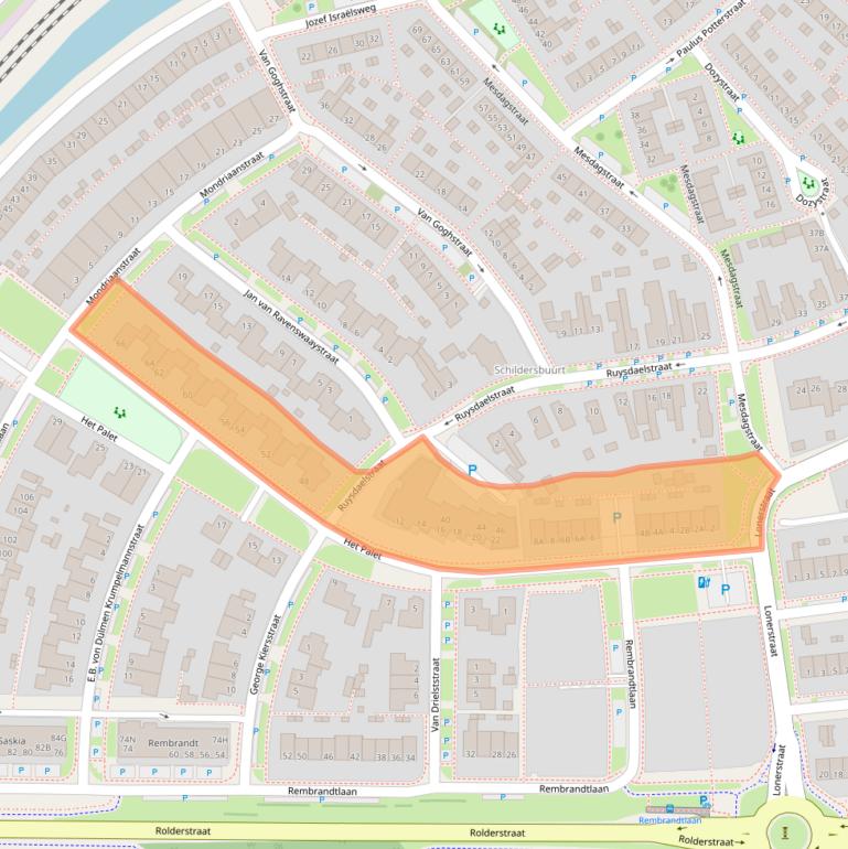 Kaart van postcodegebied 9403BL.