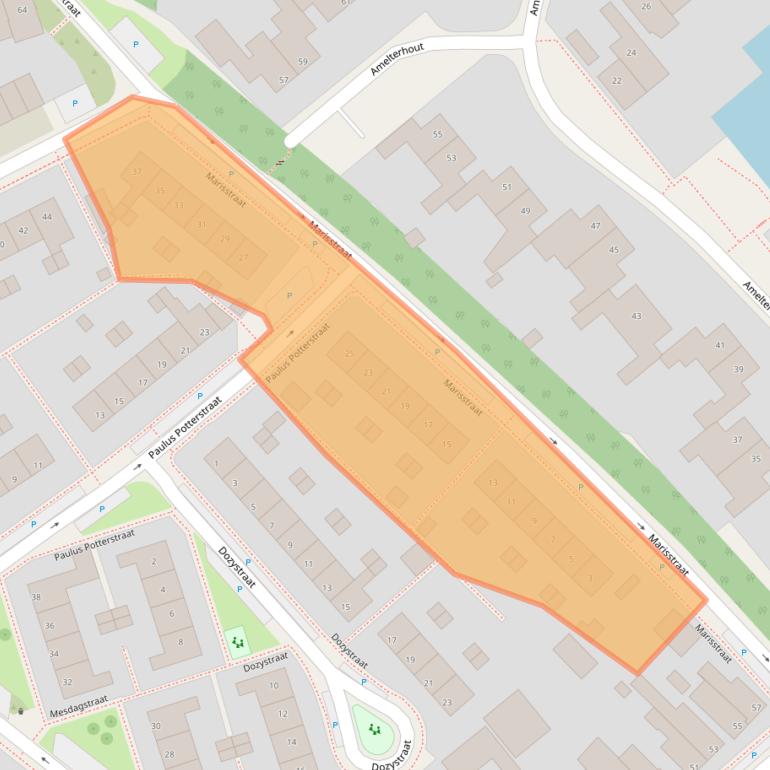 Kaart van postcodegebied 9403CT.