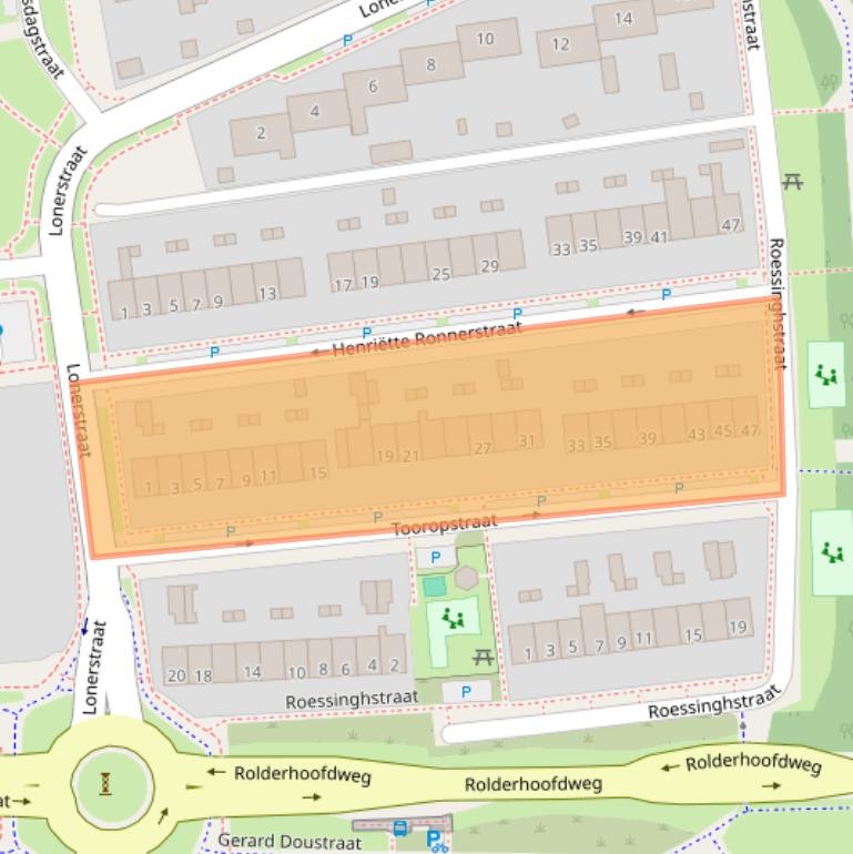 Kaart van postcodegebied 9403CV.