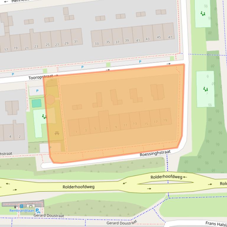 Kaart van postcodegebied 9403CX.