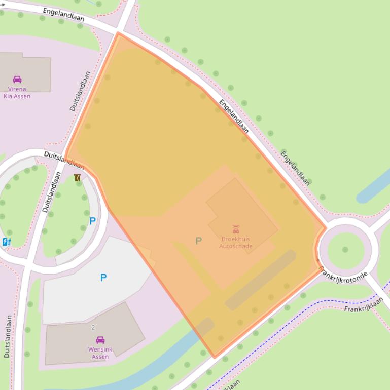 Kaart van postcodegebied 9403DK.