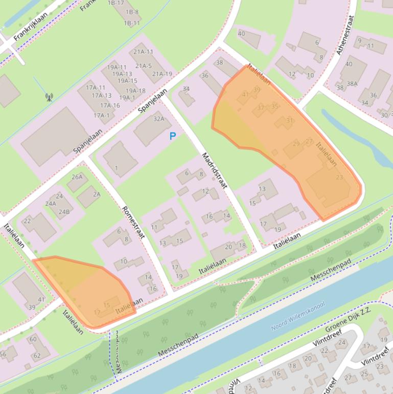Kaart van postcodegebied 9403DW.