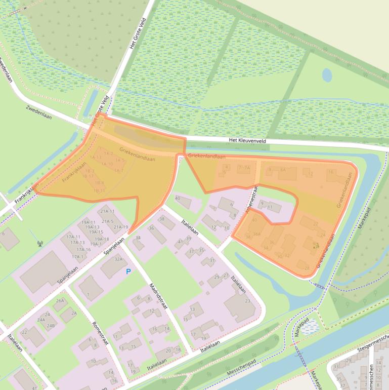 Kaart van postcodegebied 9403DZ.