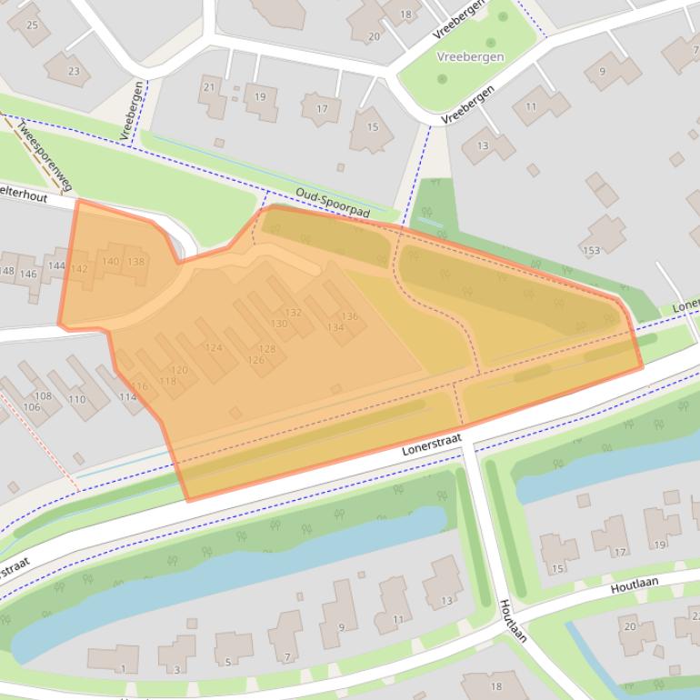 Kaart van postcodegebied 9403EJ.