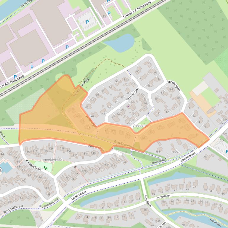 Kaart van postcodegebied 9403ET.