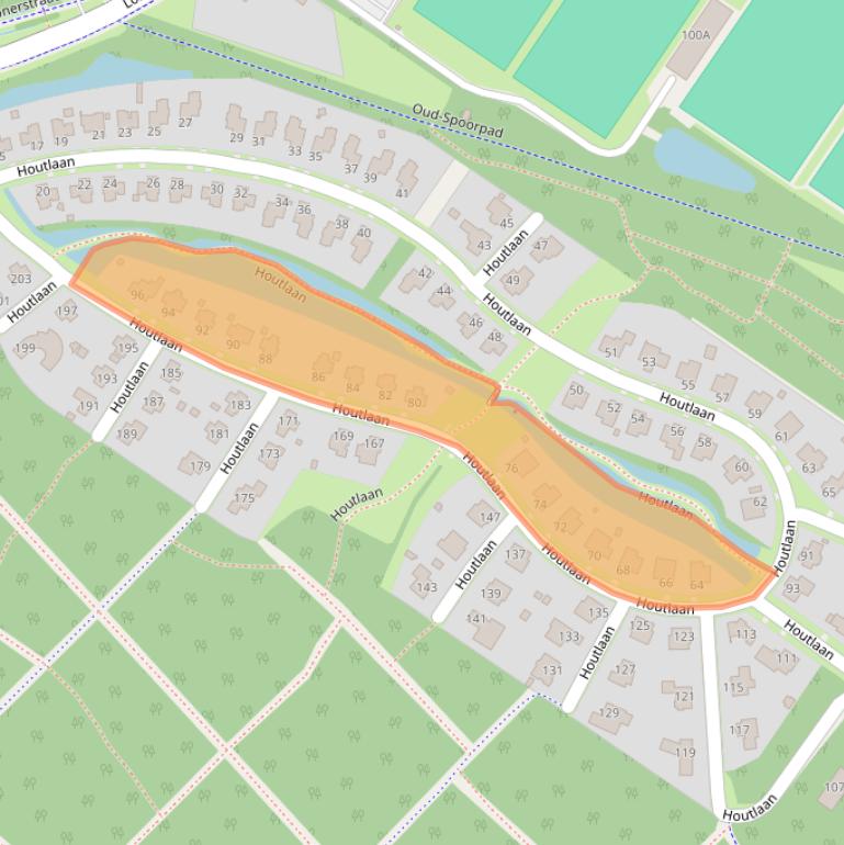 Kaart van postcodegebied 9403EX.