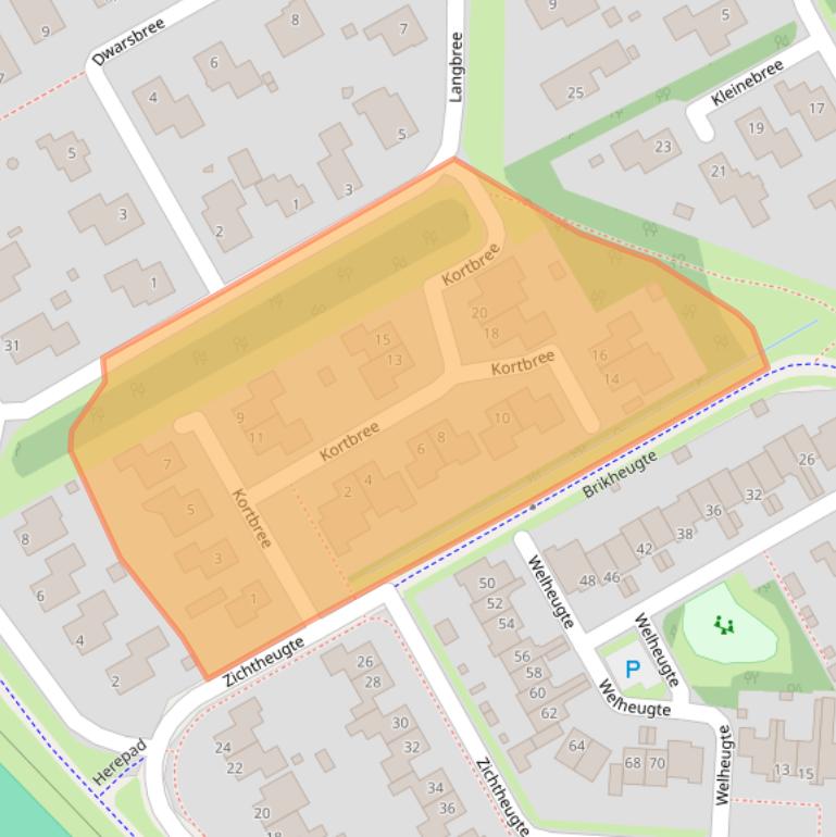 Kaart van postcodegebied 9403GA.