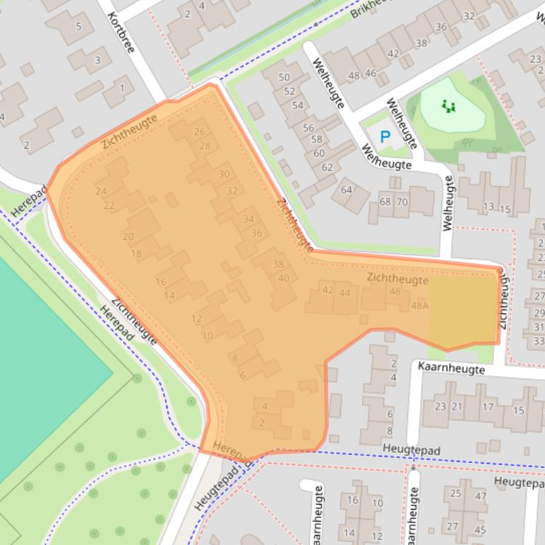 Kaart van postcodegebied 9403GD.