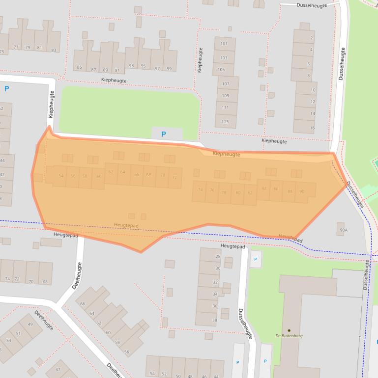 Kaart van postcodegebied 9403GK.