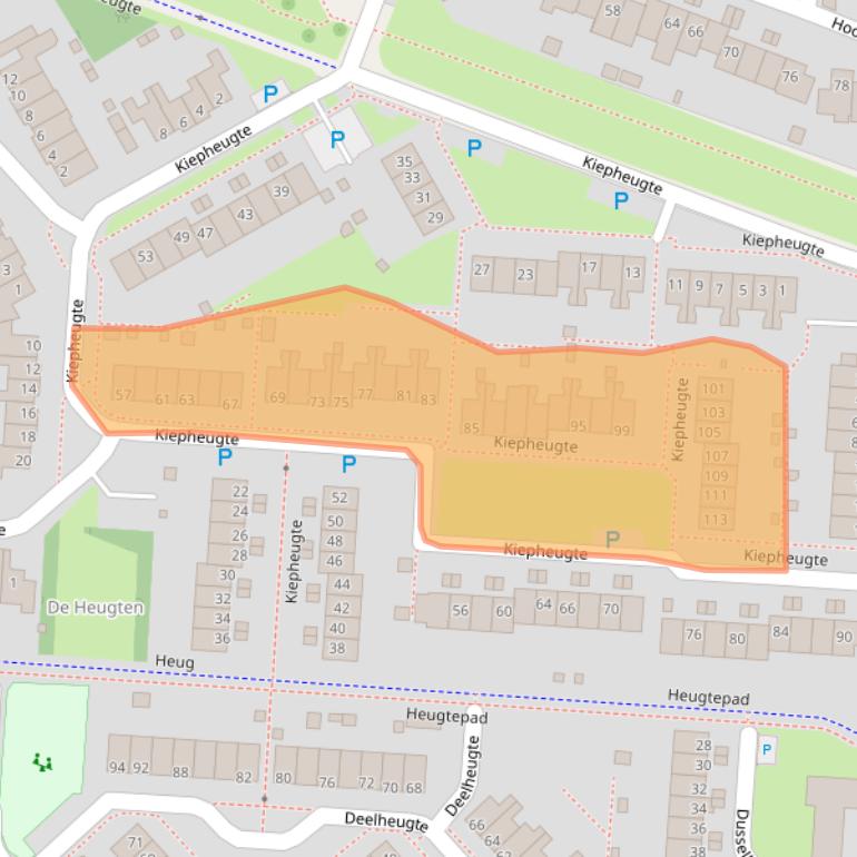 Kaart van postcodegebied 9403GM.