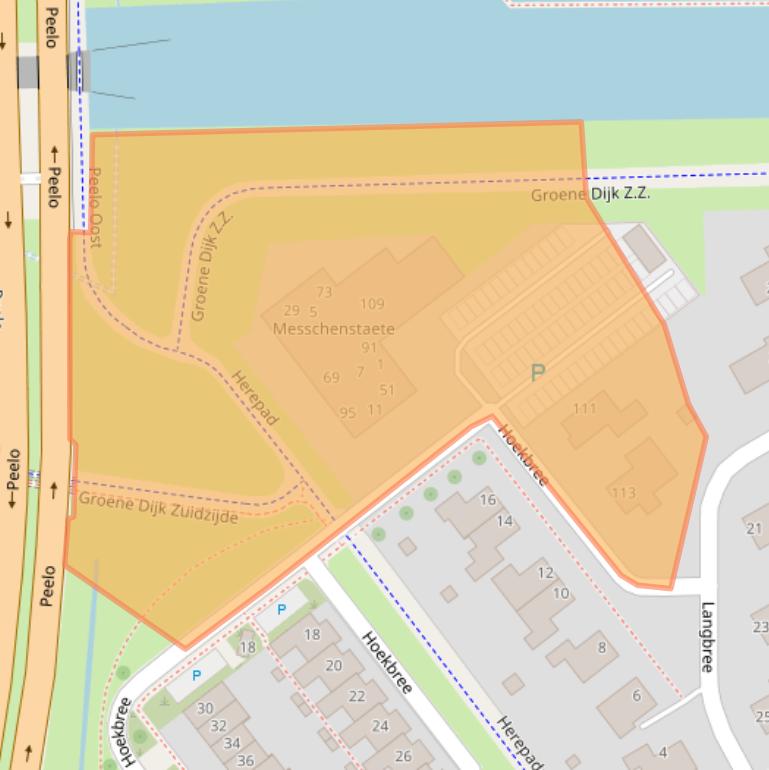 Kaart van postcodegebied 9403GR.