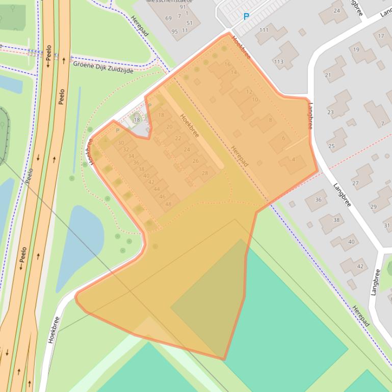 Kaart van postcodegebied 9403GS.