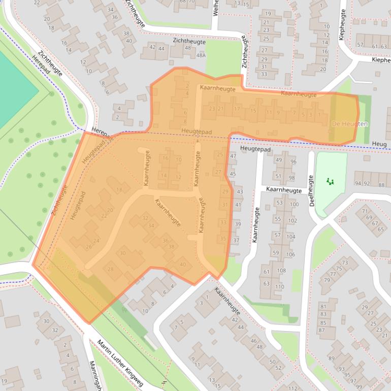 Kaart van postcodegebied 9403HA.