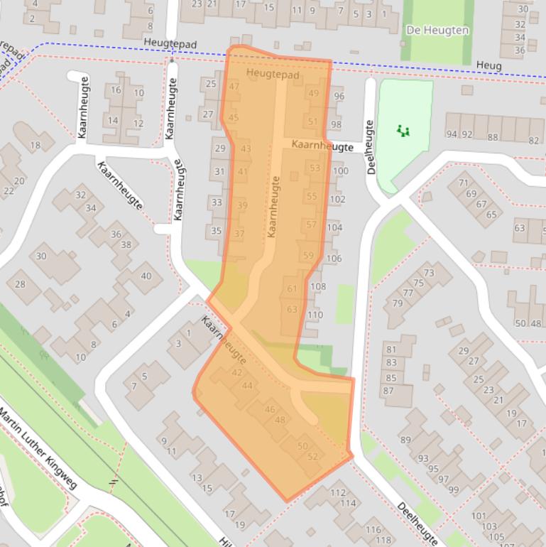 Kaart van postcodegebied 9403HB.