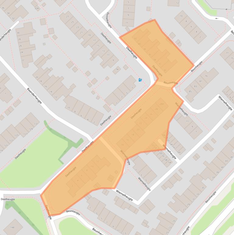 Kaart van postcodegebied 9403HC.