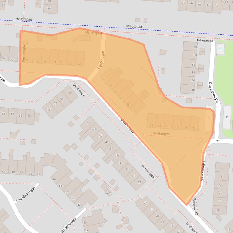Kaart van postcodegebied 9403HD.