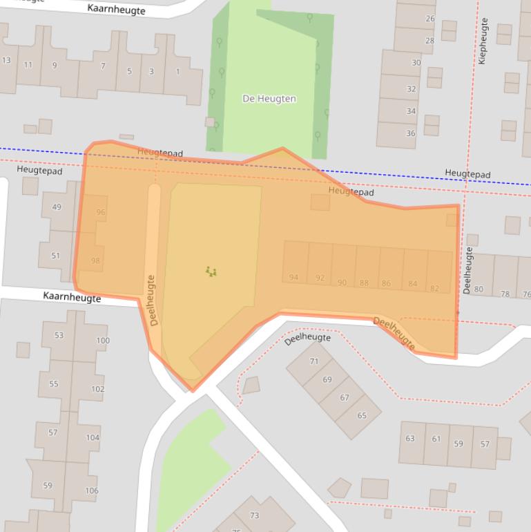 Kaart van postcodegebied 9403HE.