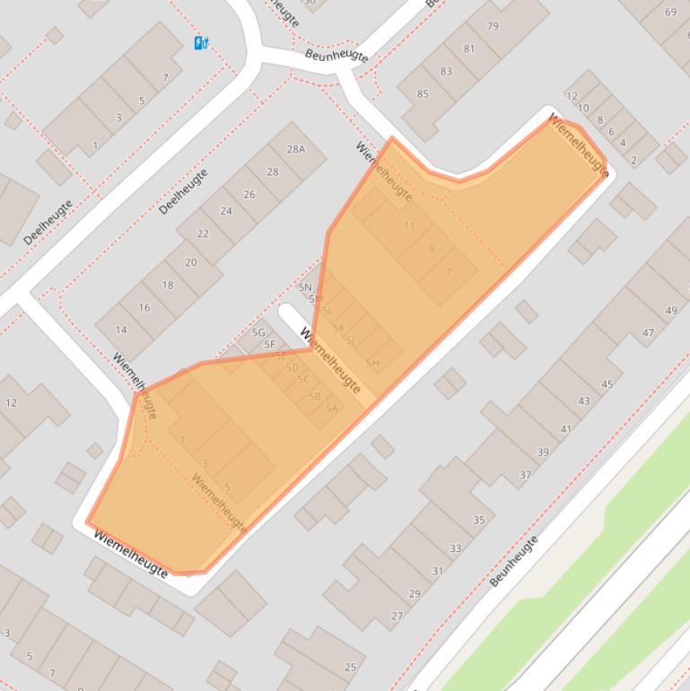 Kaart van postcodegebied 9403HN.