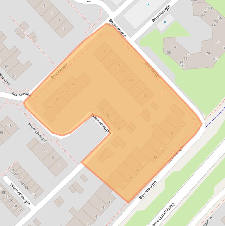 Kaart van postcodegebied 9403HV.
