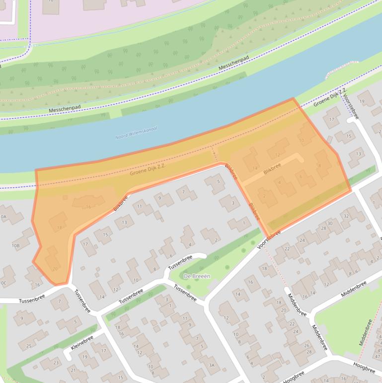 Kaart van postcodegebied 9403JG.