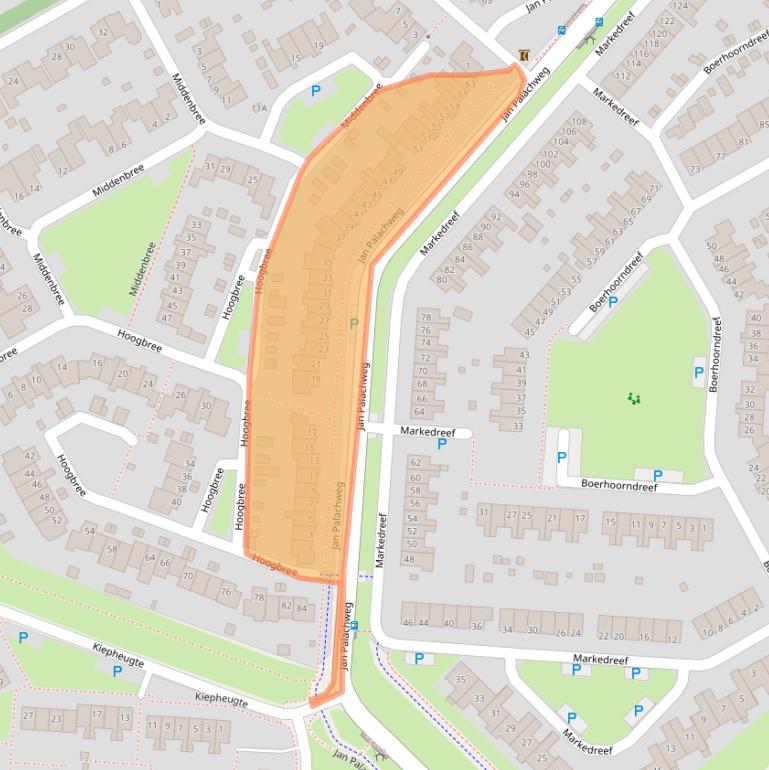 Kaart van postcodegebied 9403JS.