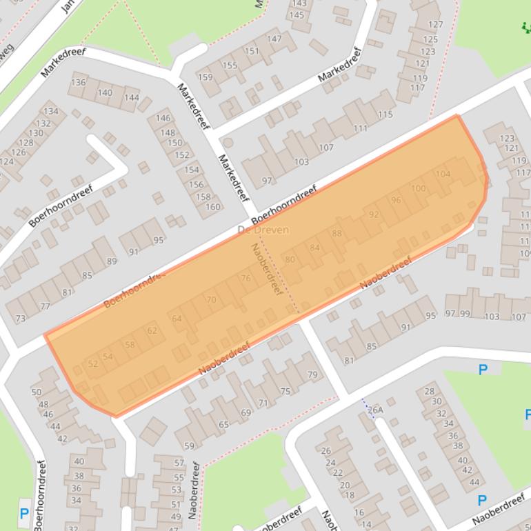 Kaart van postcodegebied 9403KE.