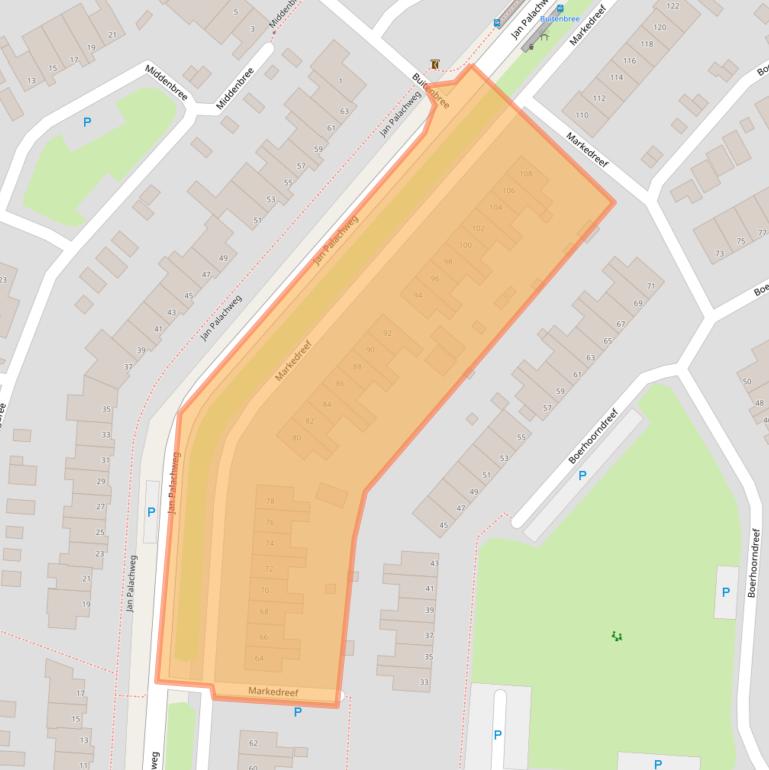 Kaart van postcodegebied 9403KS.