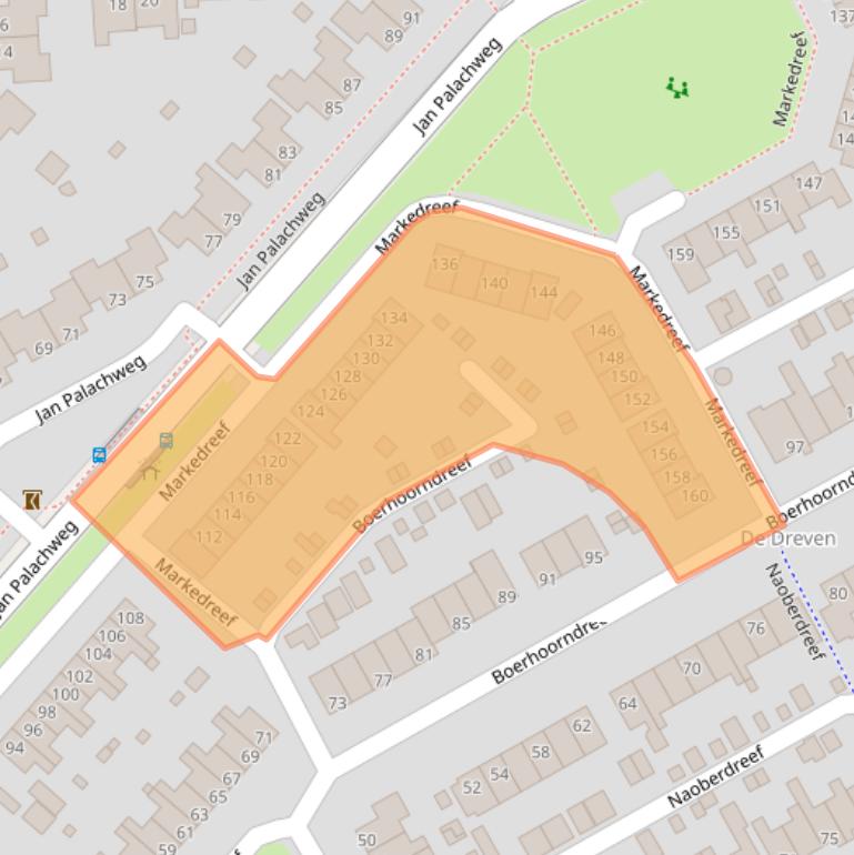 Kaart van postcodegebied 9403KT.