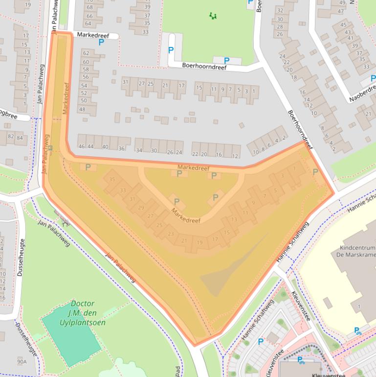 Kaart van postcodegebied 9403KW.