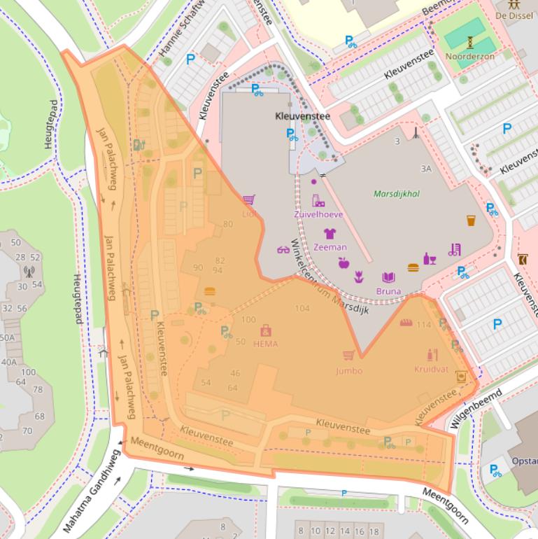 Kaart van postcodegebied 9403LS.