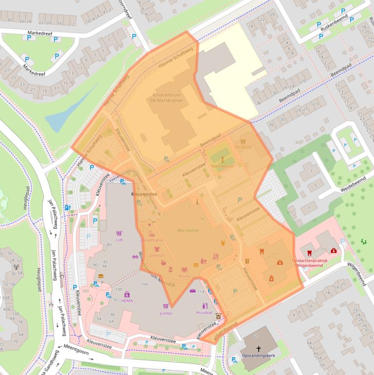 Kaart van postcodegebied 9403LT.