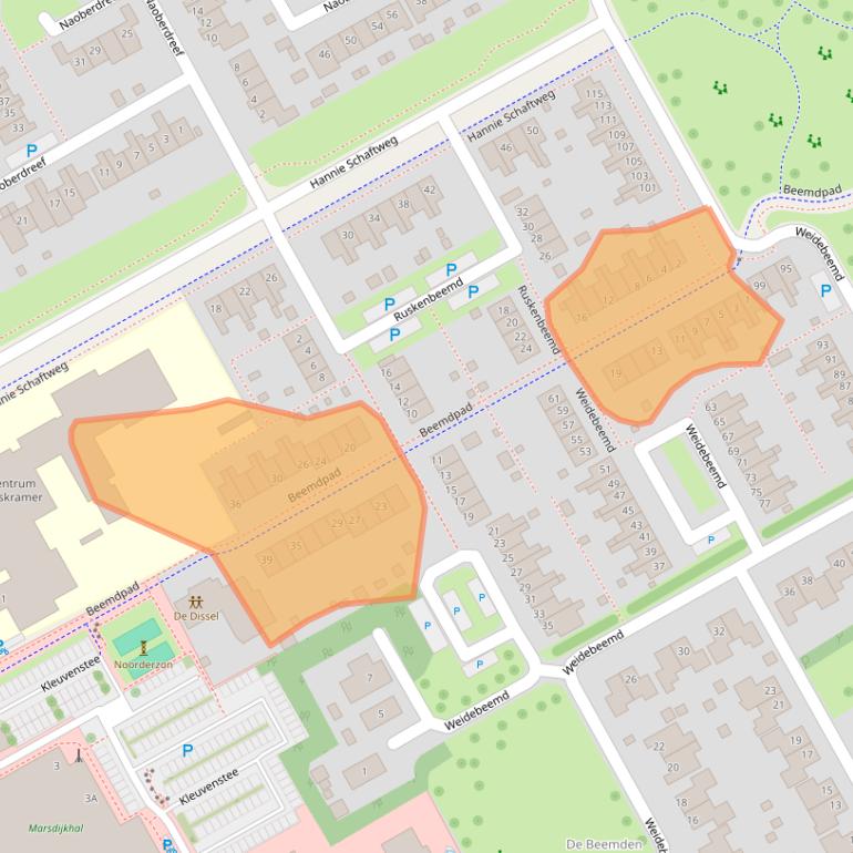Kaart van postcodegebied 9403MN.