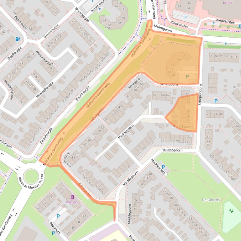 Kaart van postcodegebied 9403NE.
