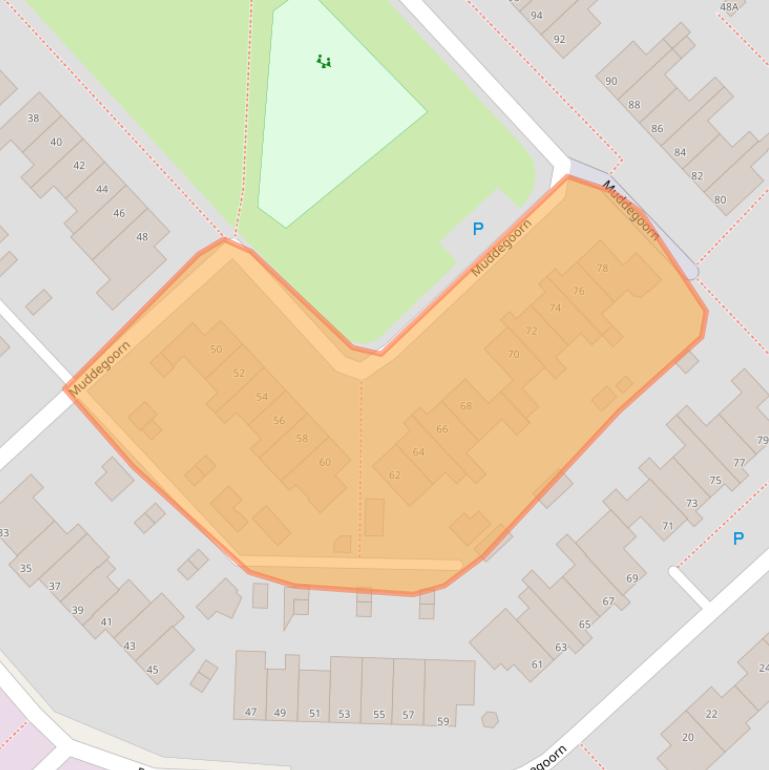 Kaart van postcodegebied 9403NK.