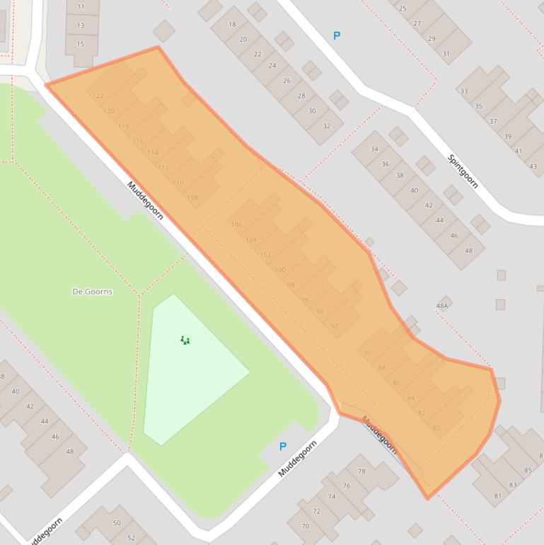 Kaart van postcodegebied 9403NL.