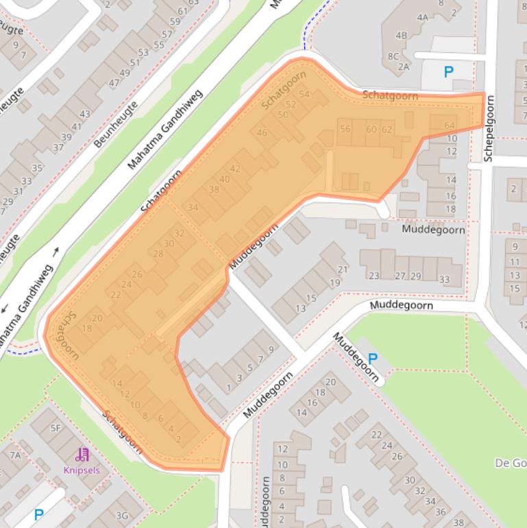 Kaart van postcodegebied 9403NN.