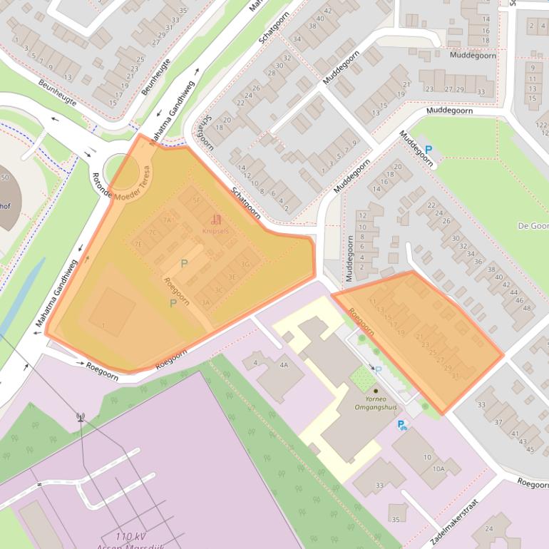 Kaart van postcodegebied 9403NR.