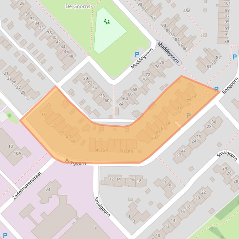 Kaart van postcodegebied 9403NS.