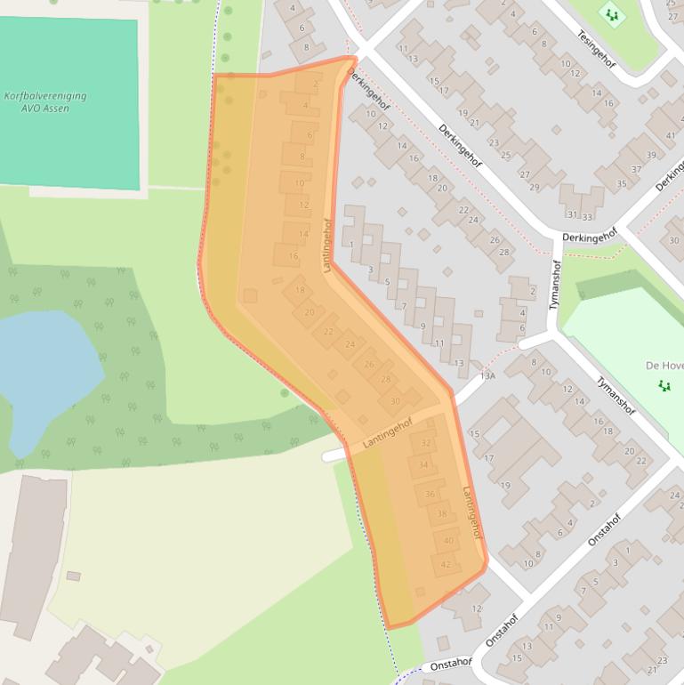 Kaart van postcodegebied 9403PE.