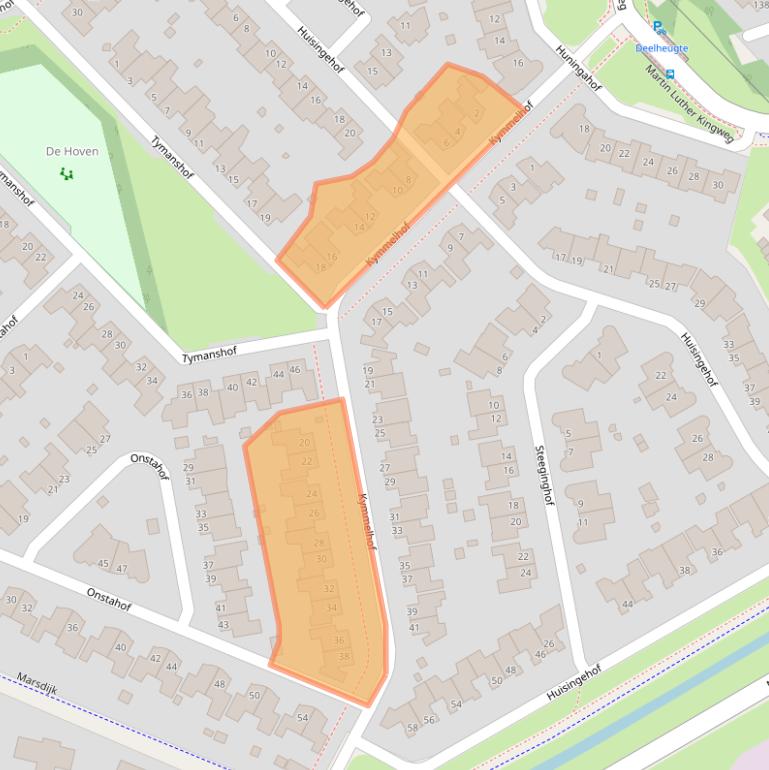 Kaart van postcodegebied 9403PP.