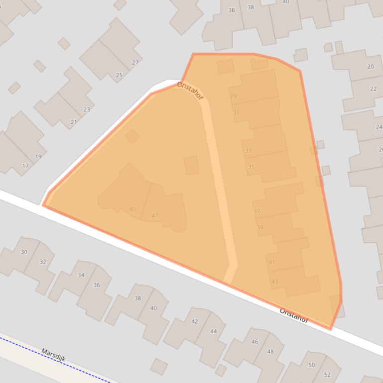 Kaart van postcodegebied 9403PS.