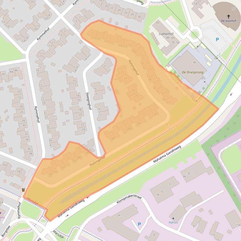 Kaart van postcodegebied 9403PV.