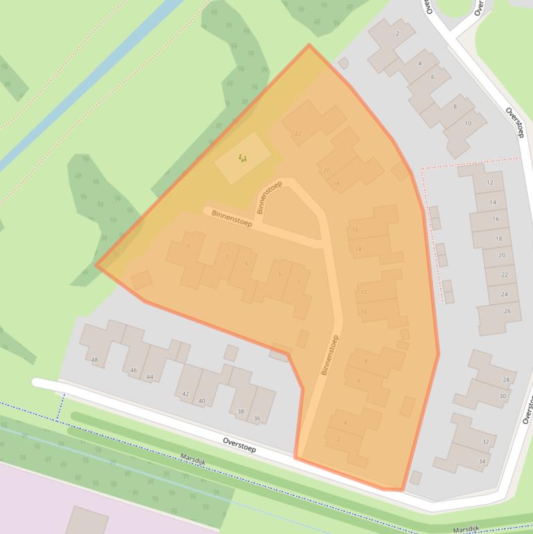 Kaart van postcodegebied 9403RM.