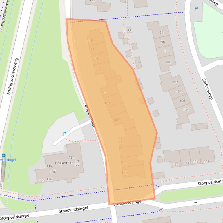 Kaart van postcodegebied 9403SB.