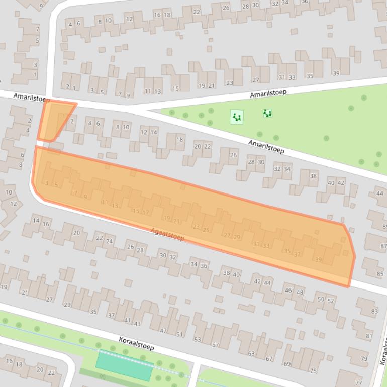 Kaart van postcodegebied 9403ST.
