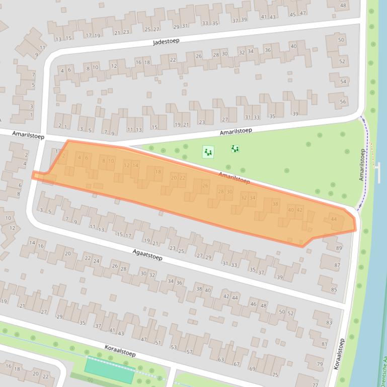 Kaart van postcodegebied 9403SV.